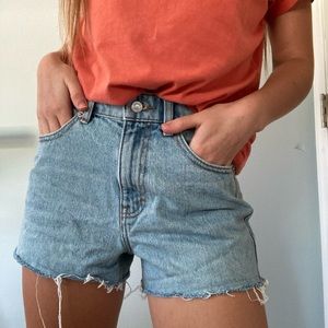 Topshop cutoff denim shorts